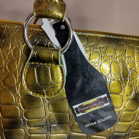 Primeware Wine Bottle PURSE. Thermal New Corkscrew Included Yellow. - Picture 12 of 13